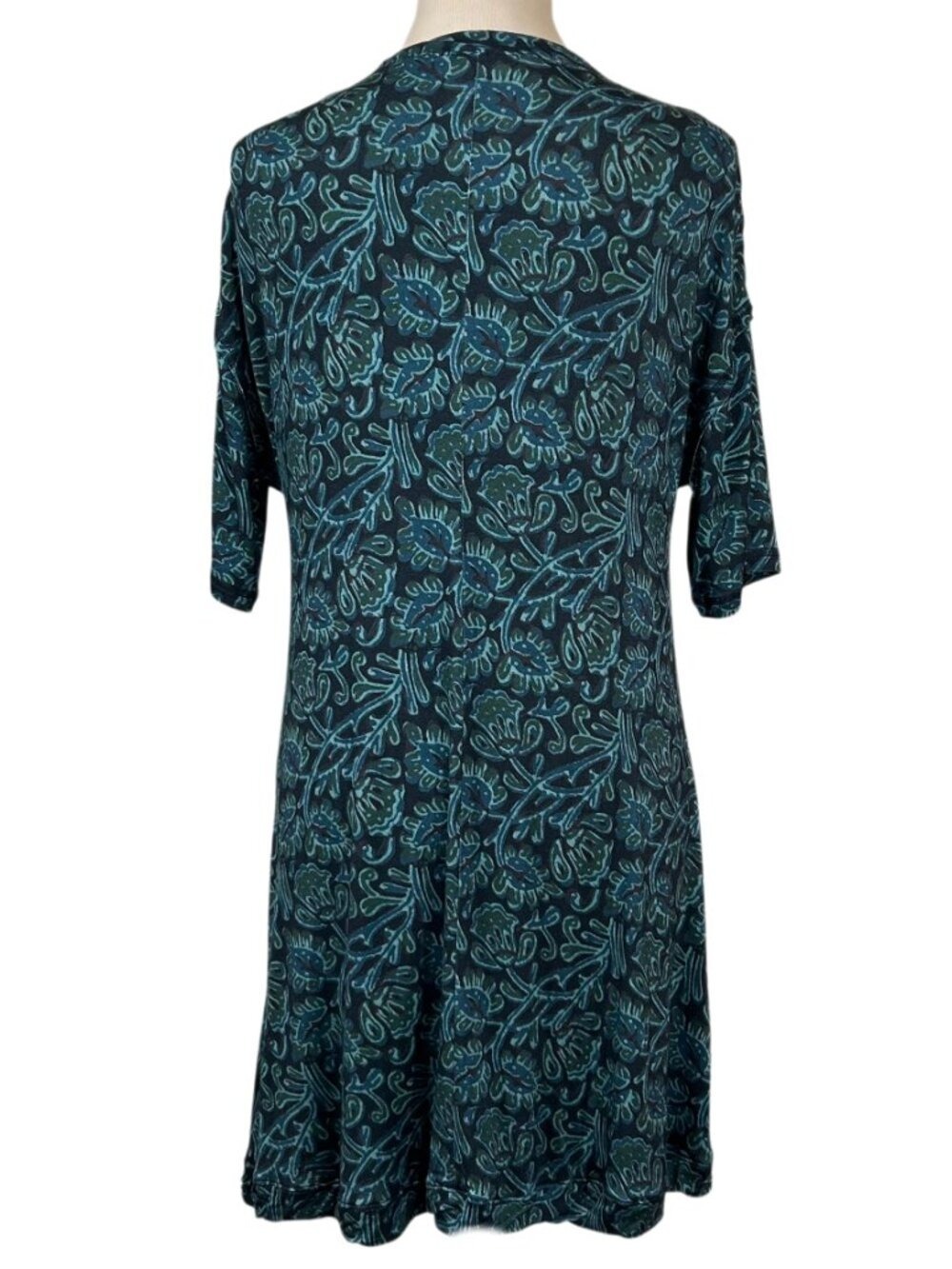 Natural Life NWT Green Blue Floral Soft Lightweight Dress Size S - Picture 3 of 11